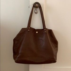 Monserat De Lucca brown leather tote bag